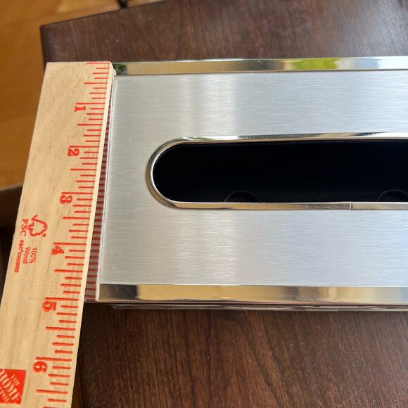 Vtg MCM Stylebuilt Accessories Inc New York Woven Brass Trim Tissue Box Vanity - Picture 11 of 11